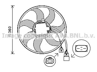 AVA QUALITY COOLING Ventilaator,mootorijahutus VW7537